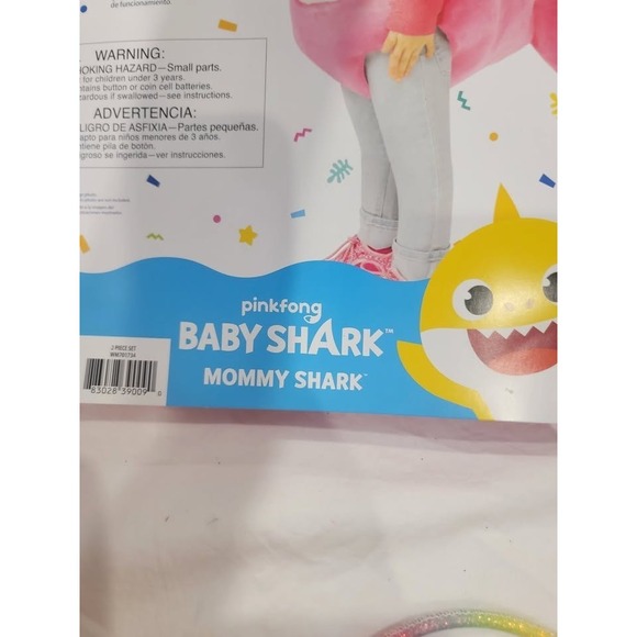Rubie's Toddler 3T-4T Pink Mommy Shark Costume with Sound Chip - Picture 4 of 7